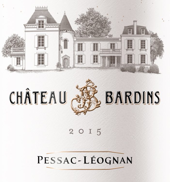 Château Bardins en AOC Pessac Léognan 2015