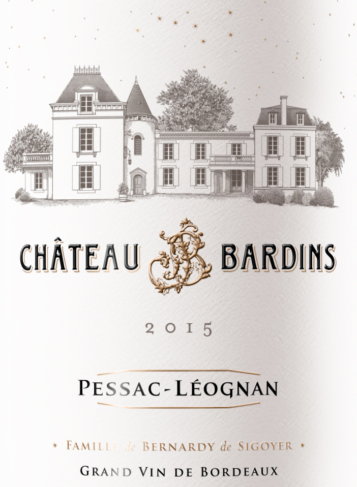 Château Bardins en AOC Pessac Léognan 2015