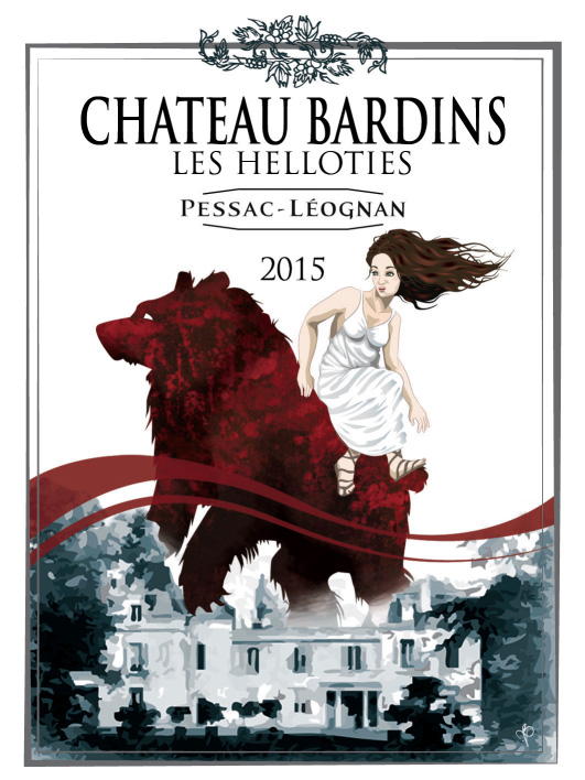 Château Bardins en AOC Pessac Léognan - Cuvée Les Helloties 2015
