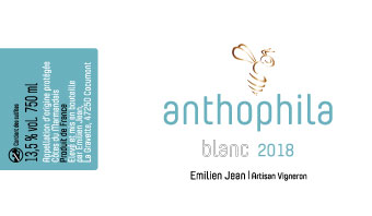 Domaine Emilien Jean en AOC Côtes du Marmandais - Cuvée Anthophila blanc 2018