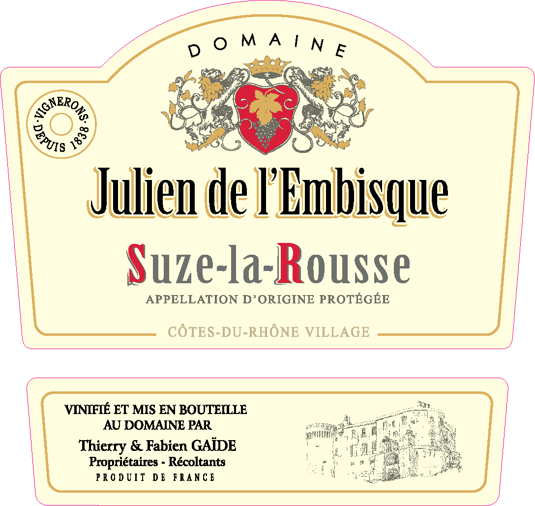 Domaine Julien de l'Embisque en AOC Suze-la-Rousse