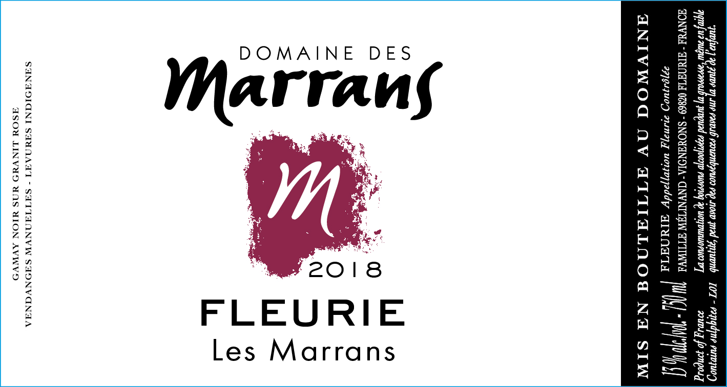 Domaine des Marrans - Fleurie 2018