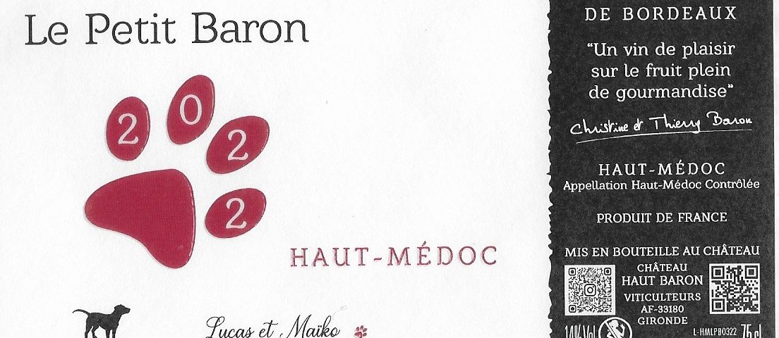 Château haut Baron - Bordeaux- Le Petit Baron